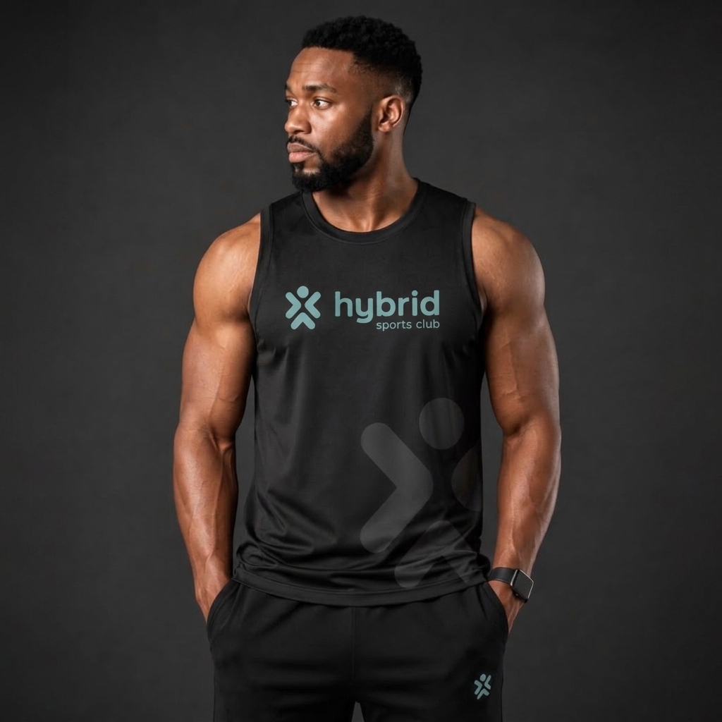 Male Armless Tee - Black