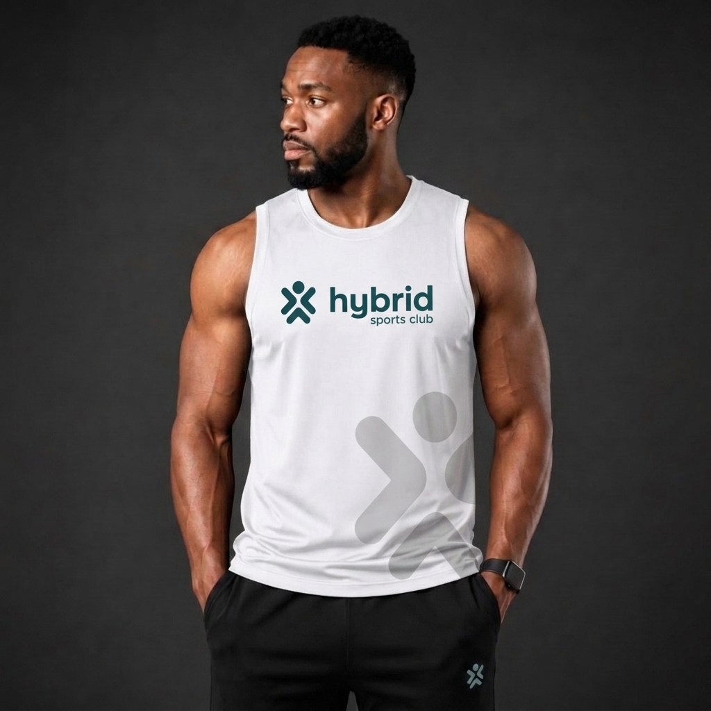 Male Armless Tee - White